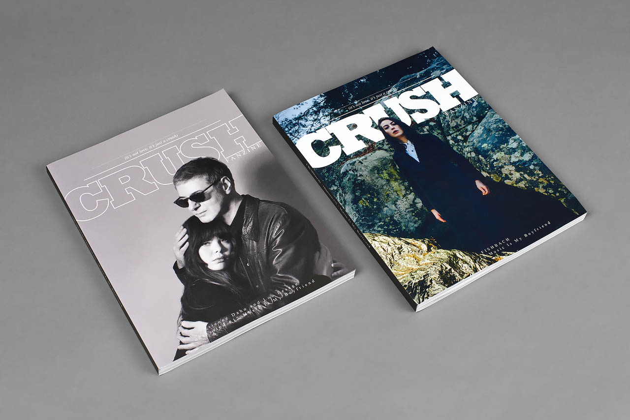 Crush fanzine cover and inside pages